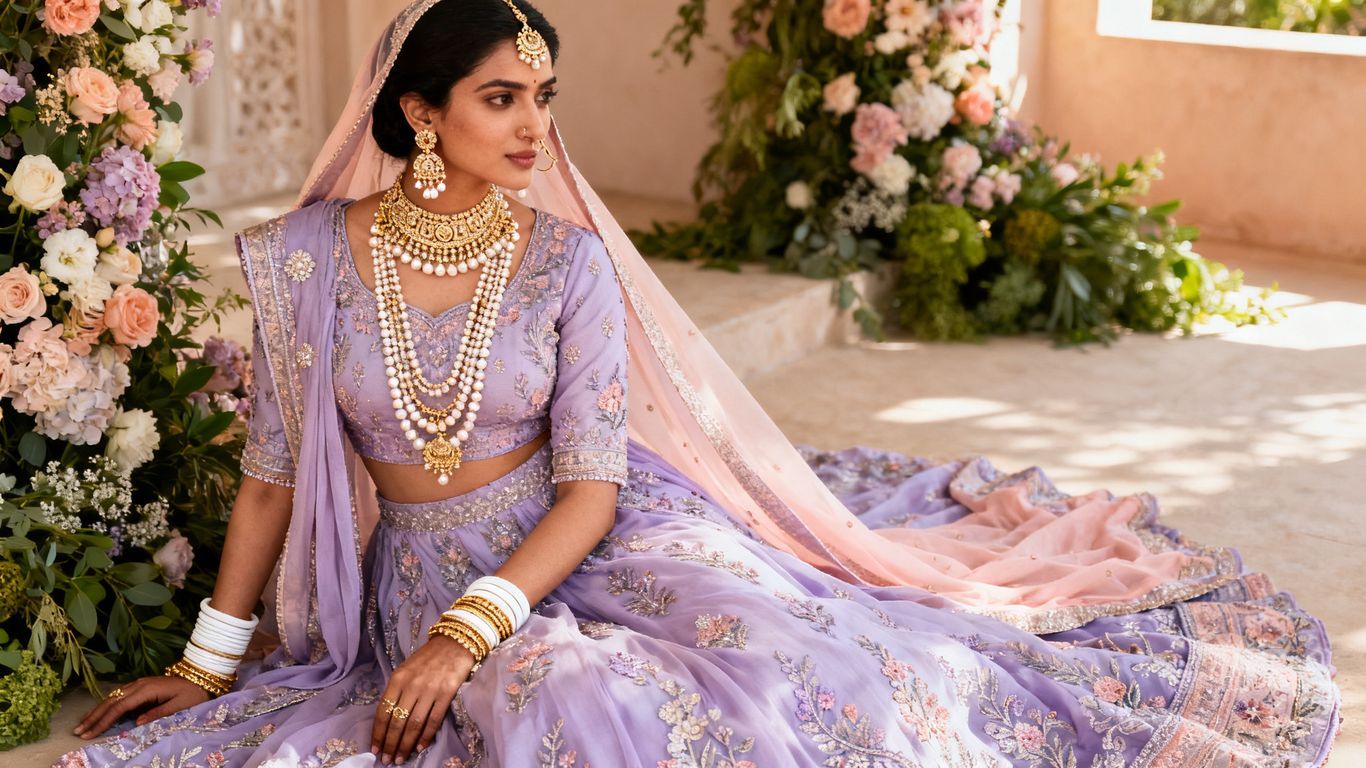 pastel lehenga pretty jewelry picks
